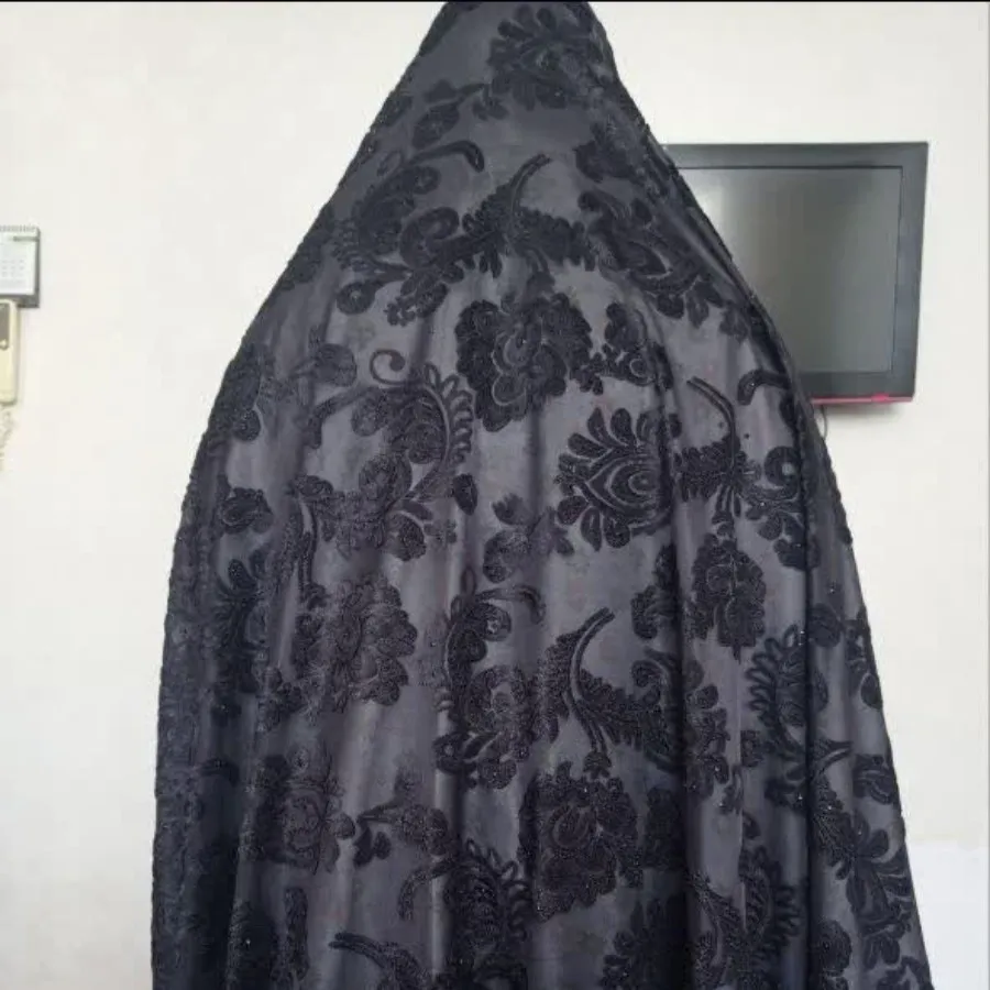 پارچه مخمل طرحدار سنگدوزی