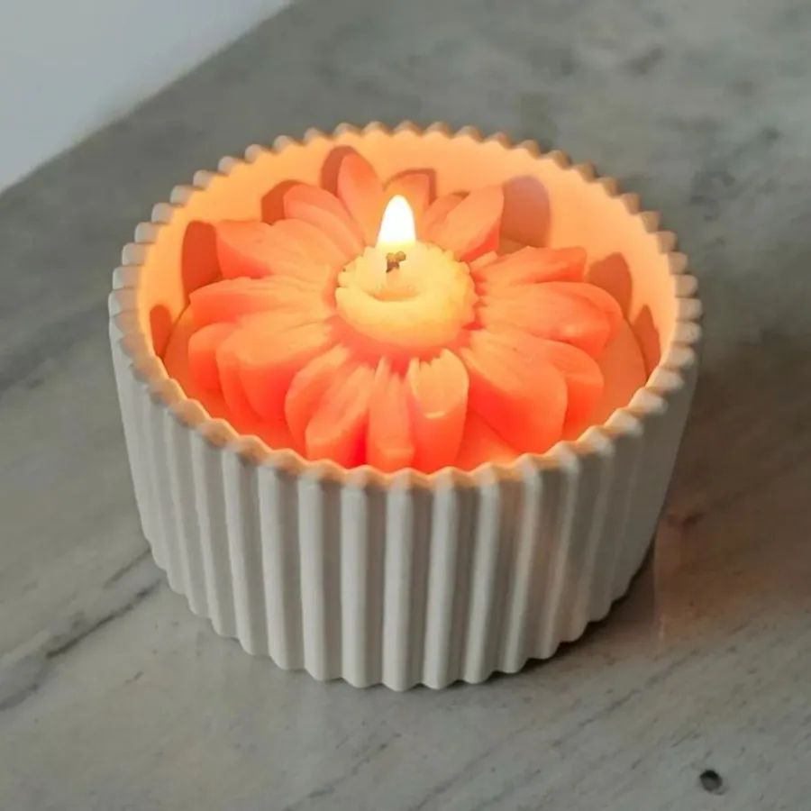 شات شمع بابونه طبیعی معطر