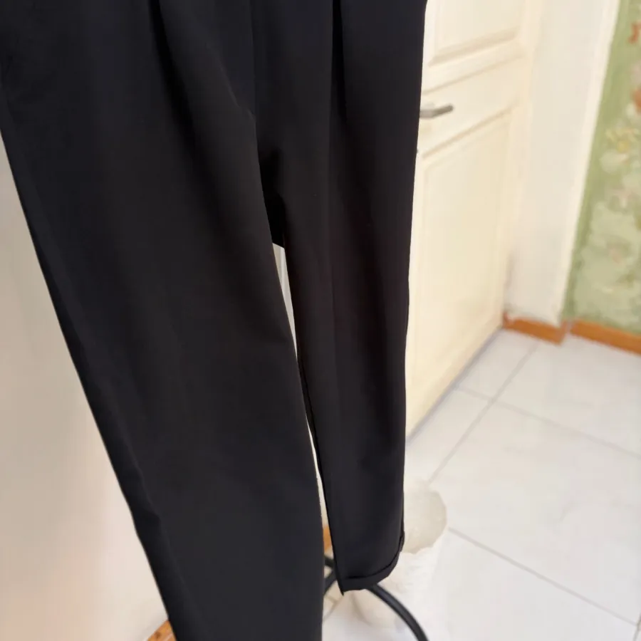 شلوار پارچی ای سیاه راسته