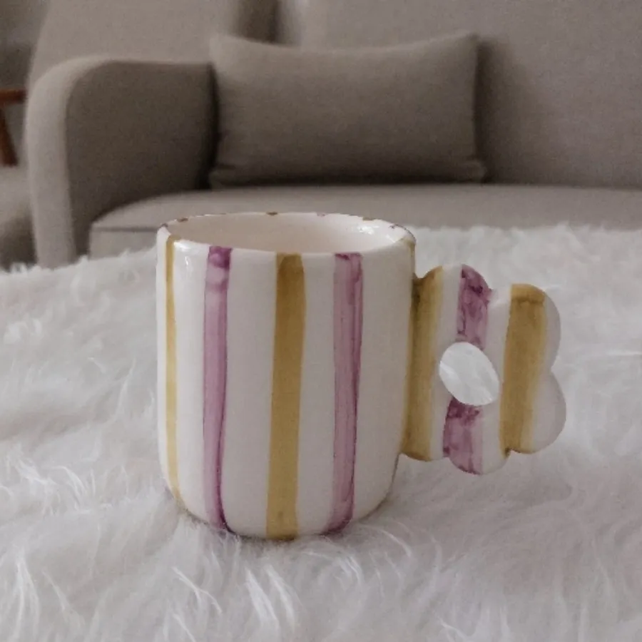 ماگ دسته دار طرح گُل