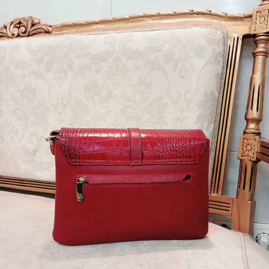 کیف رودوشی زرشکی رنگ