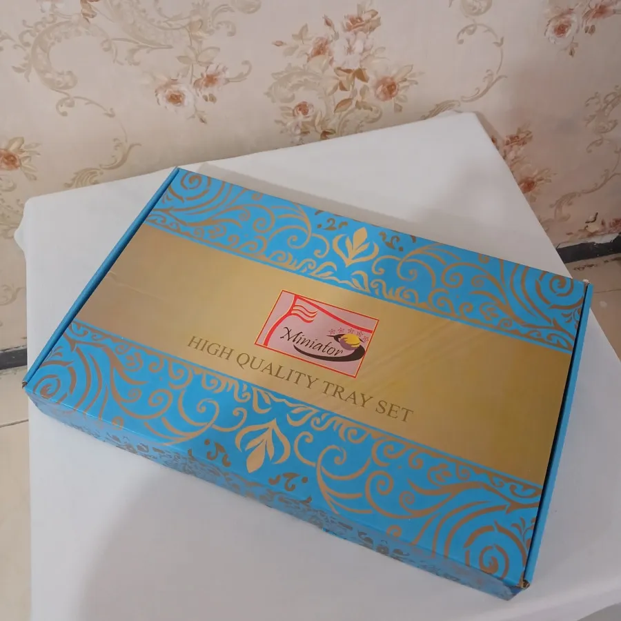 سینی استیل نگین دار