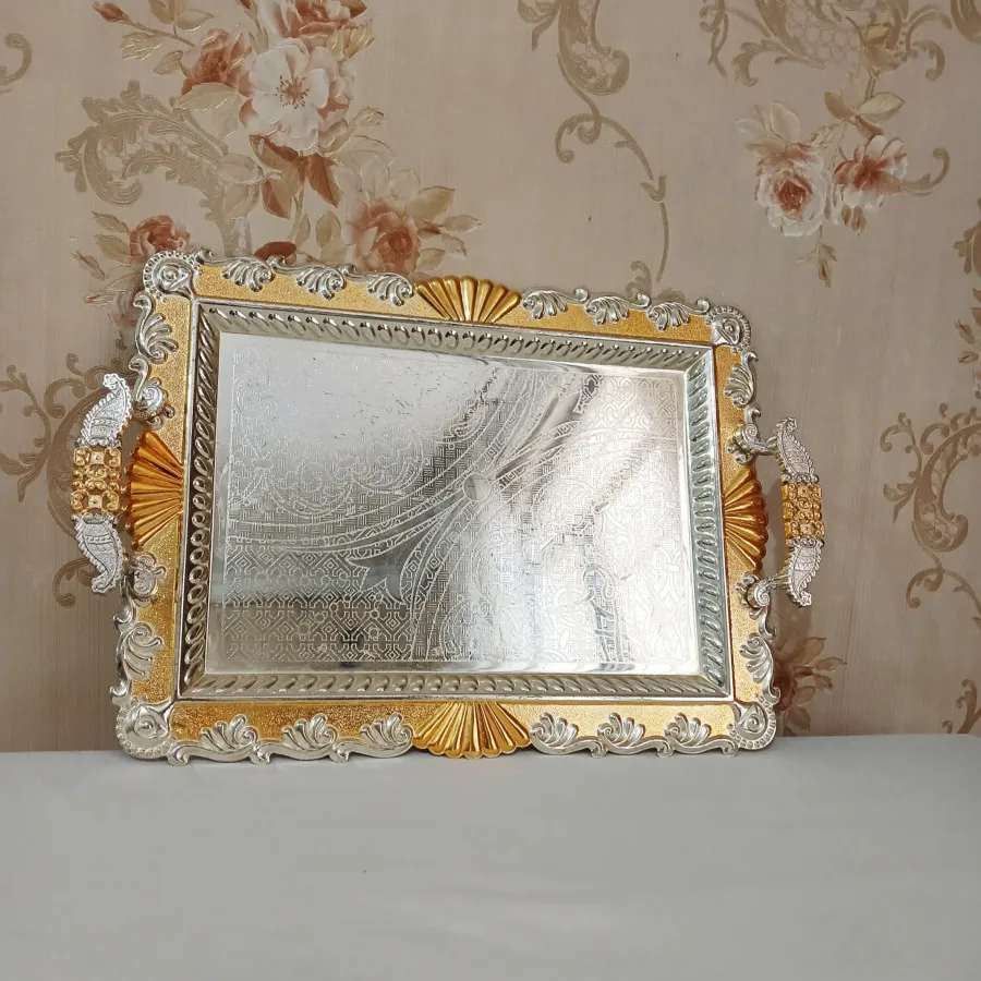 سینی حاشیه طلایی شیک