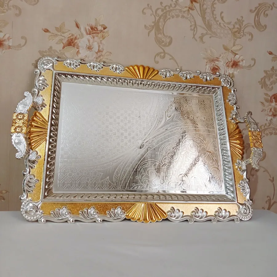سینی حاشیه طلایی شیک