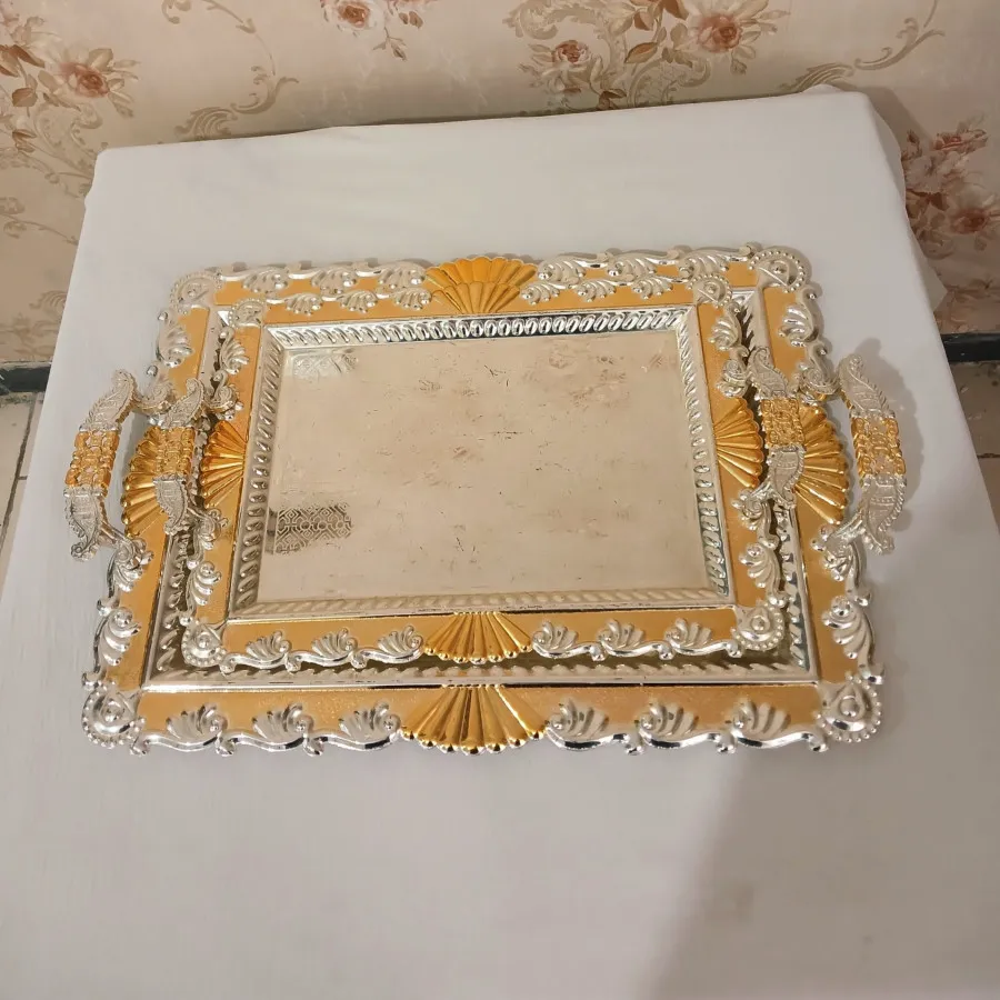 سینی حاشیه طلایی شیک