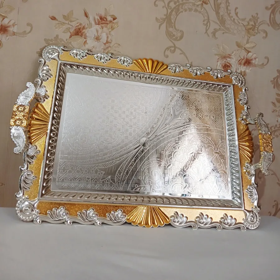 سینی حاشیه طلایی شیک