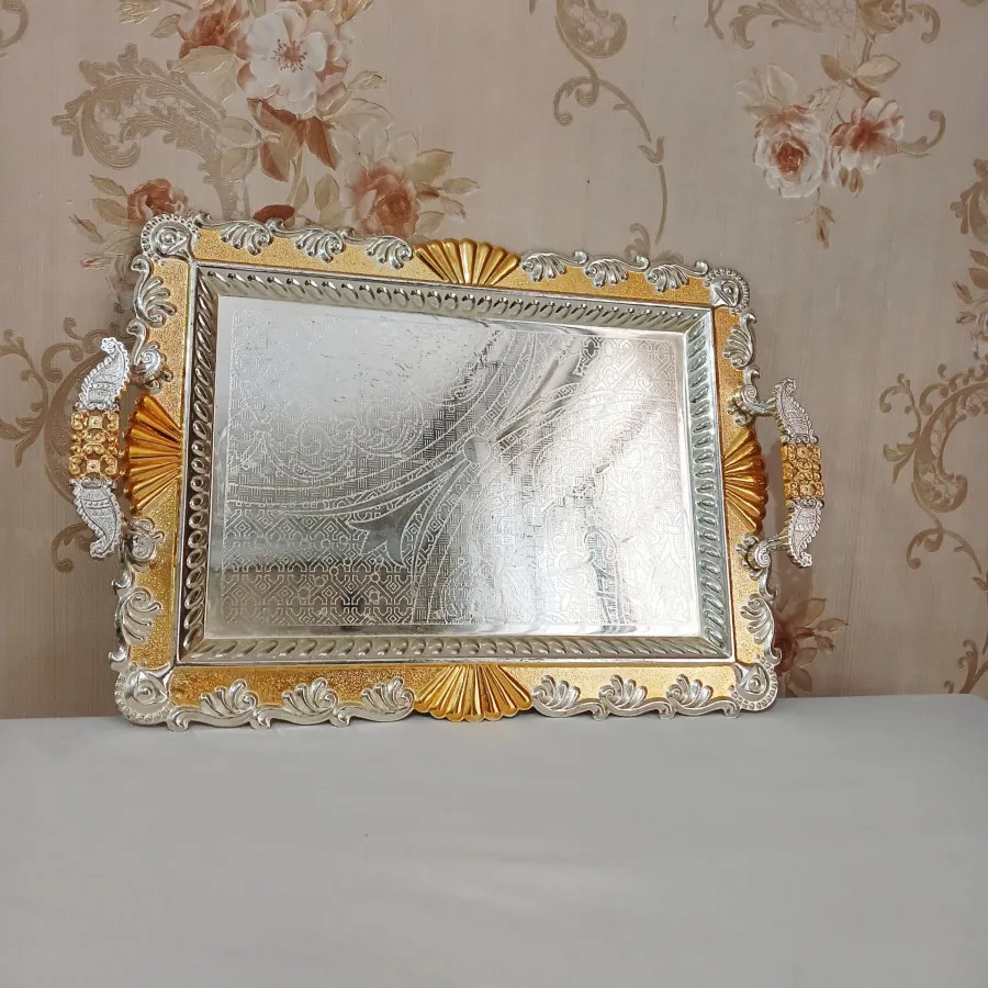 سینی حاشیه طلایی شیک