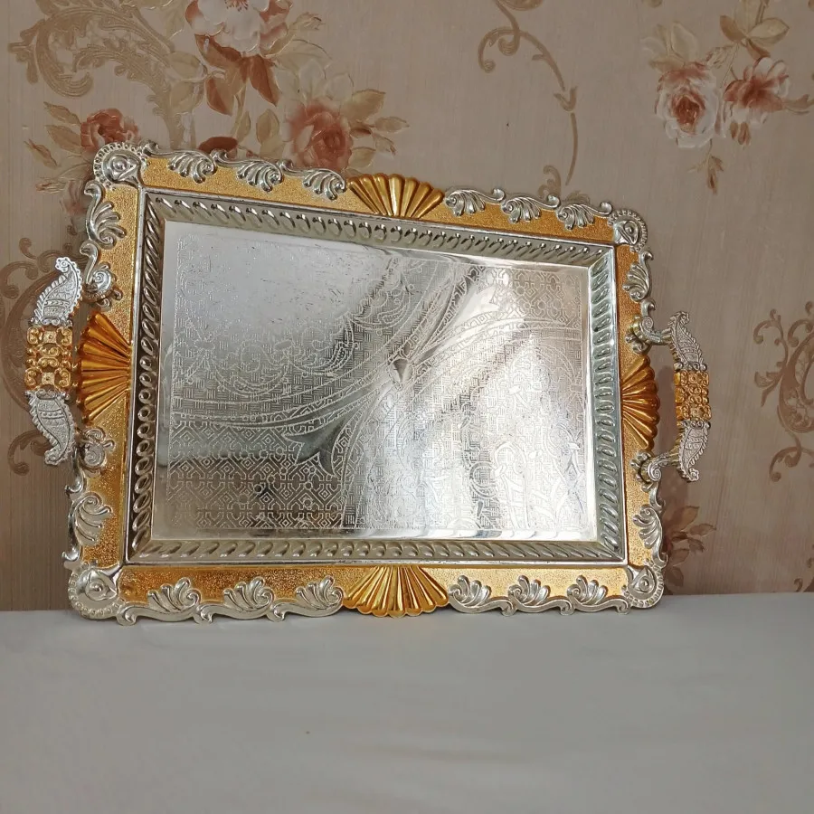 سینی حاشیه طلایی شیک
