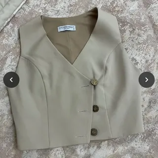 کت و شلوار و جلیقه کرم