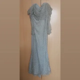 لباس مجلسی نقره ای