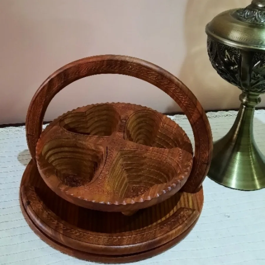 ظرف پذیرایی تاشو چوبی
