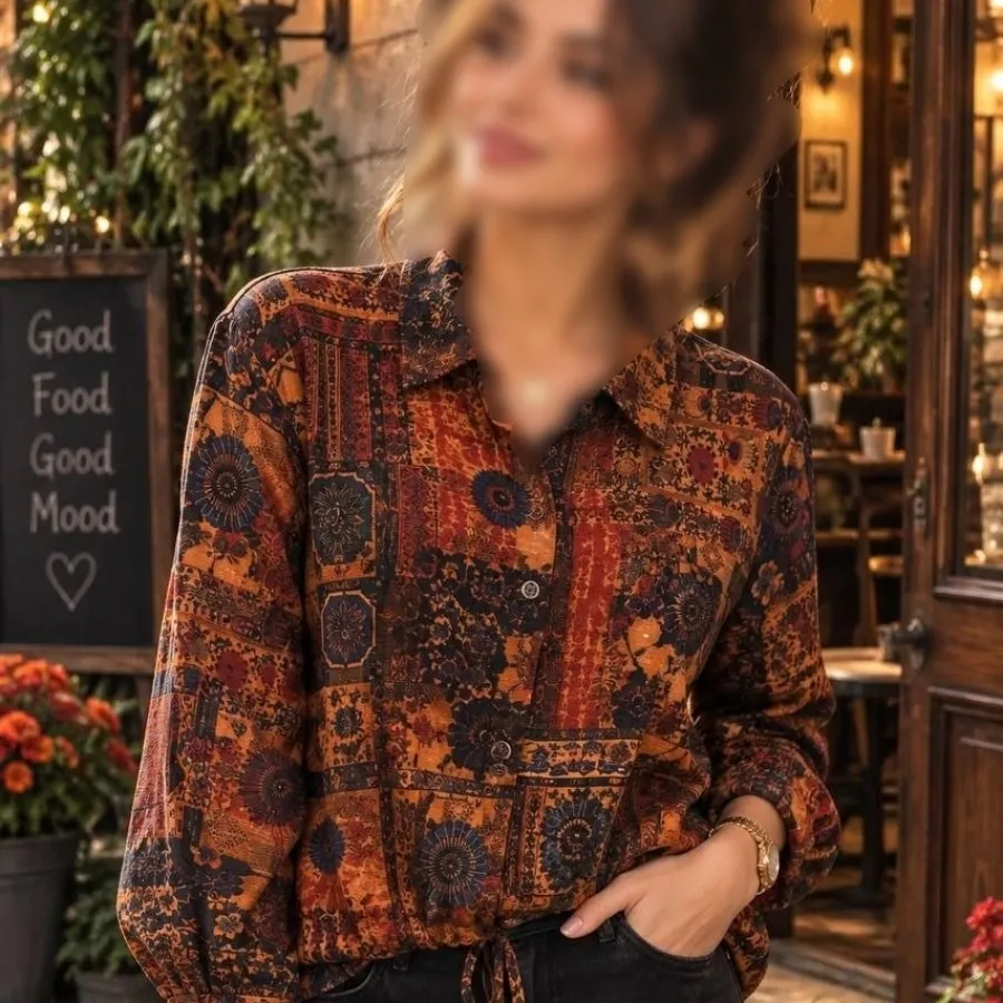 شومیز لینن پاییزه