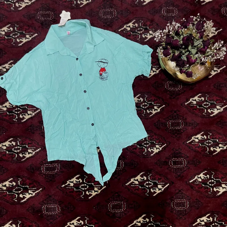 شومیز نخی جلو گره ای