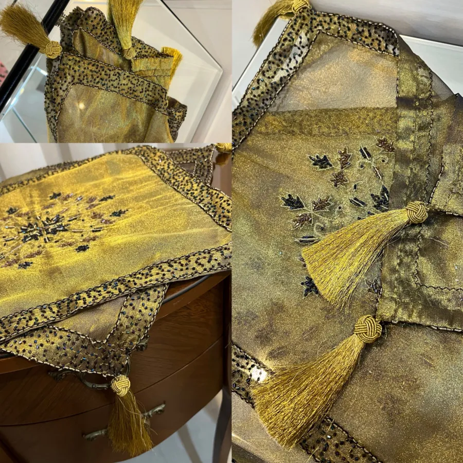 رومیزی ملیله دوزی ترک