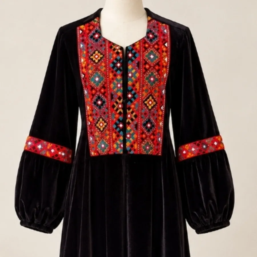 مانتو مخمل سوزندی