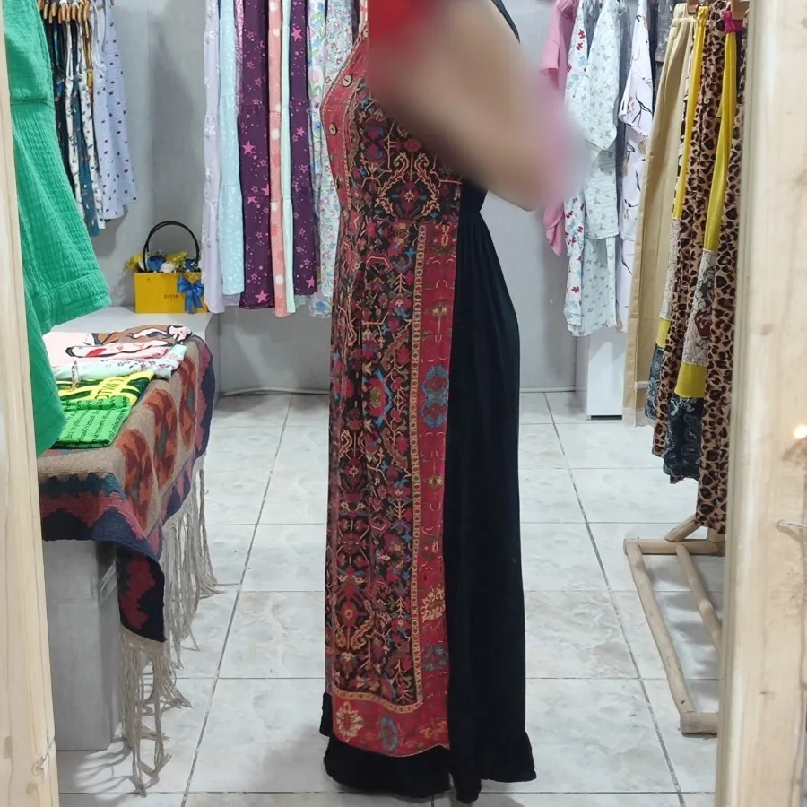 پیراهن نخی طرح فرش