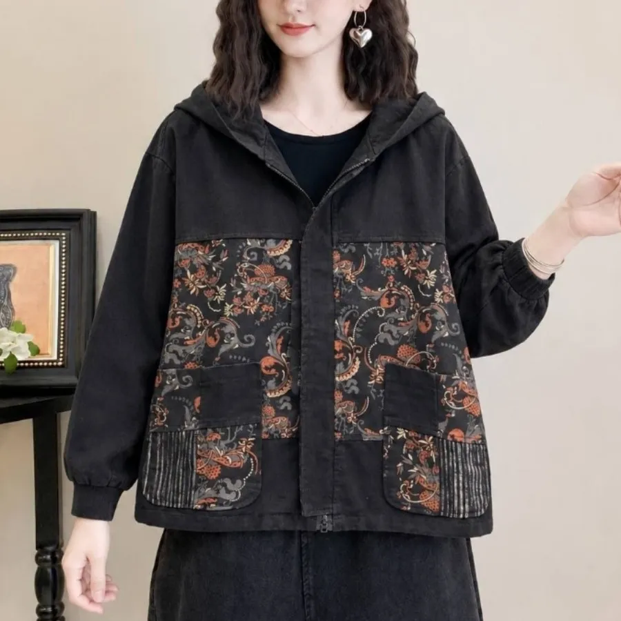 کت جین فشن کلاهداراورسایز