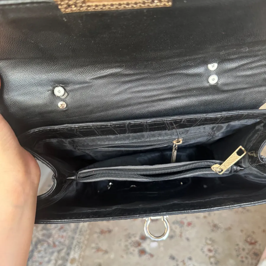 کیف چرم مشکی