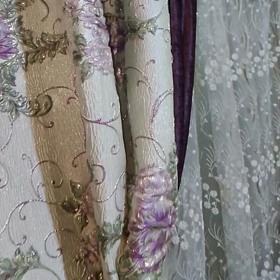 پرده کناره مخمل وژاکارد
