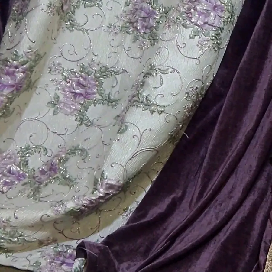 پرده کناره مخمل وژاکارد