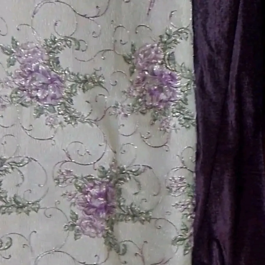 پرده کناره مخمل وژاکارد