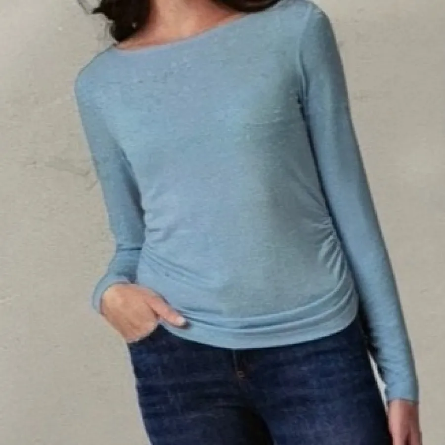 بلوز پاییزه آبی سایز s