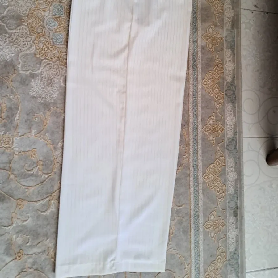 شلوار سفید ریزشی