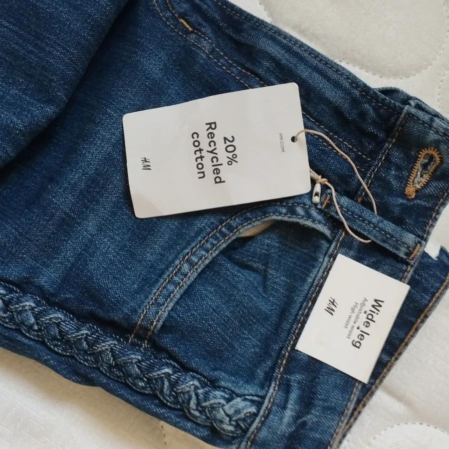 شلوار وایدلگ اورجینالH&M