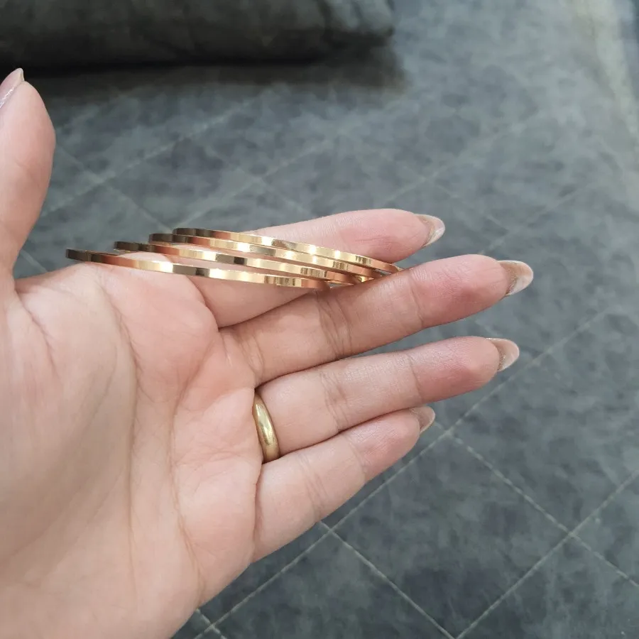 النگو آینه ای طلایی