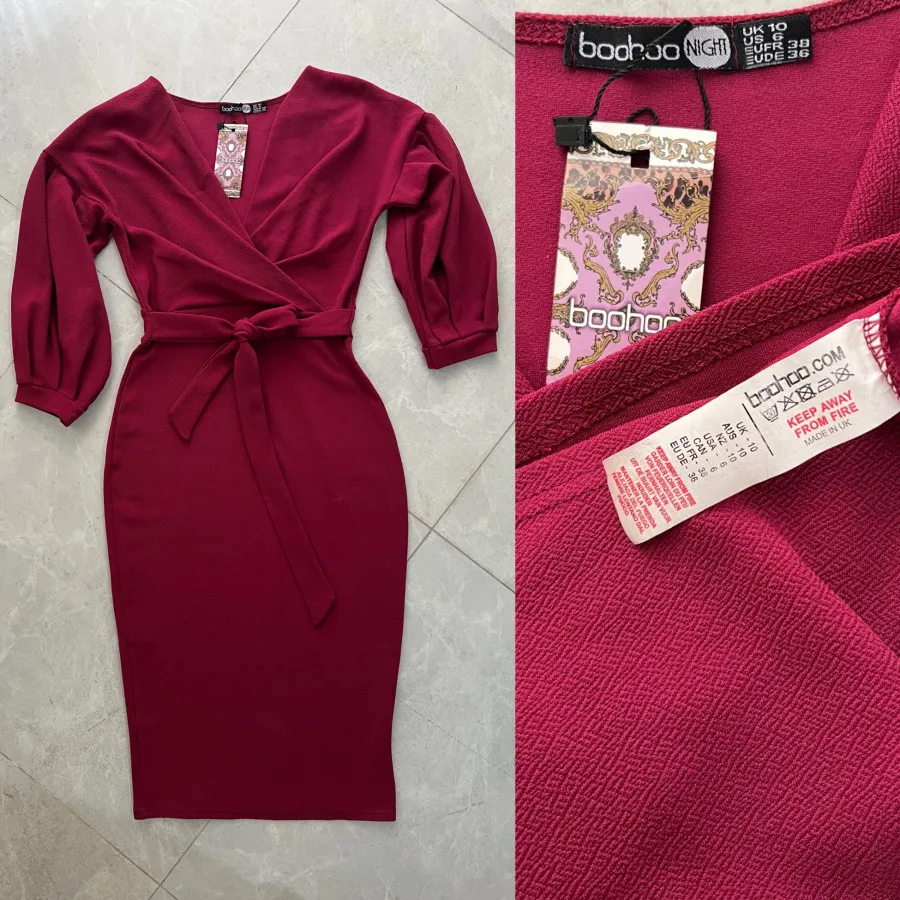 پیراهن کرپ برند boohoo