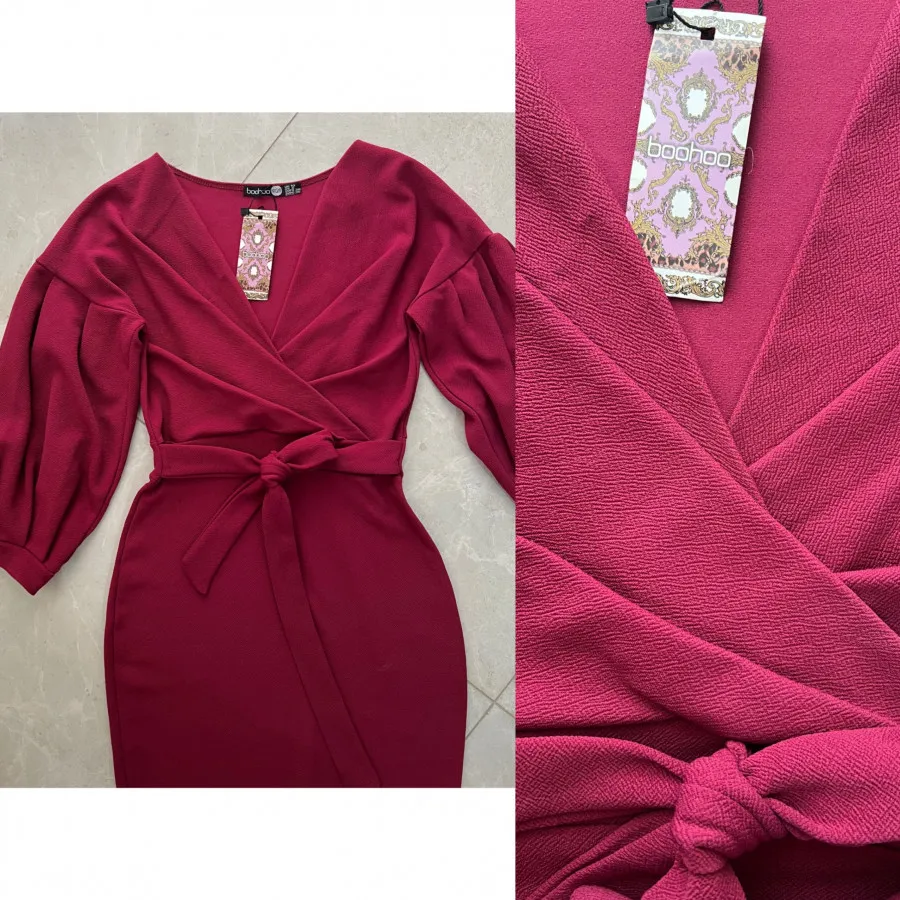 پیراهن کرپ برند boohoo