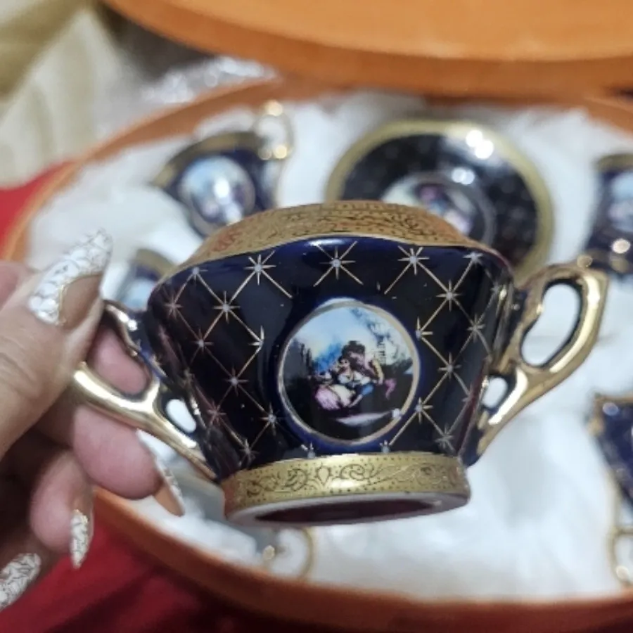 سرویس قهوه خوری لاجوردی