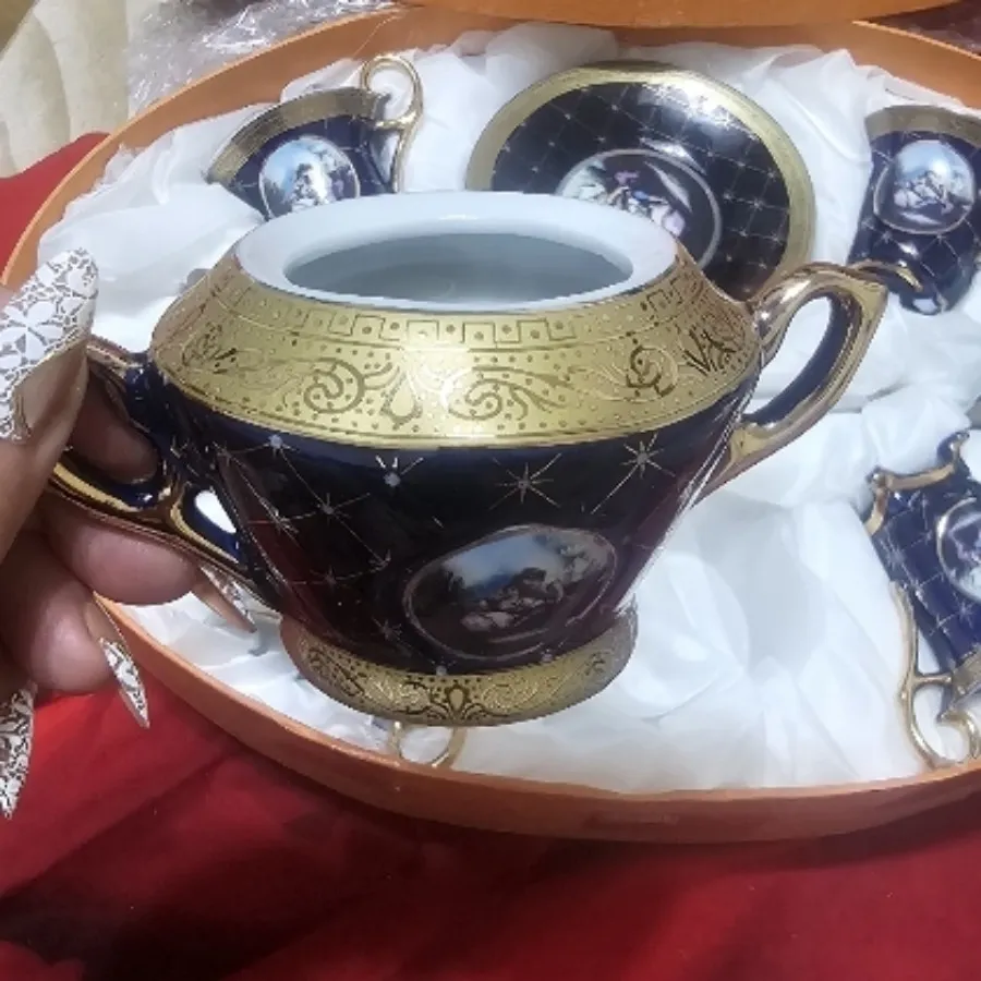 سرویس قهوه خوری لاجوردی