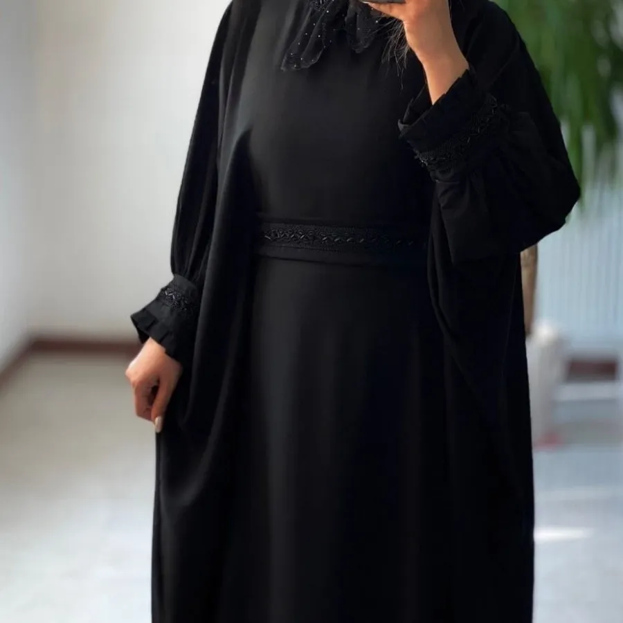 عبایی آستین پلیسه راحیل