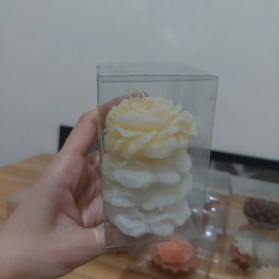 شمع گل محمدی و بابونه