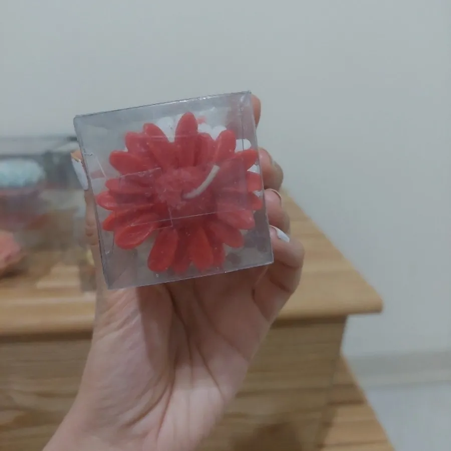 شمع گل محمدی و بابونه