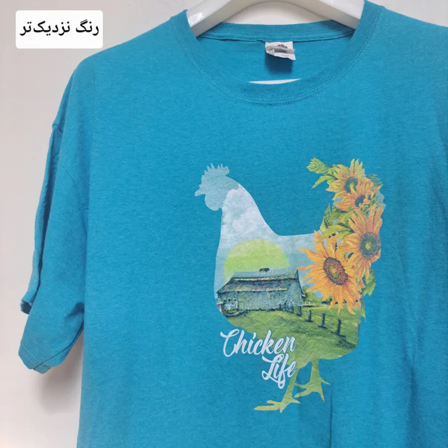 تیشرت بزرگ آبی
