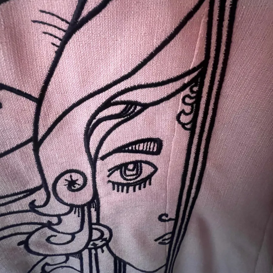 مانتو دخترانه گلبهی