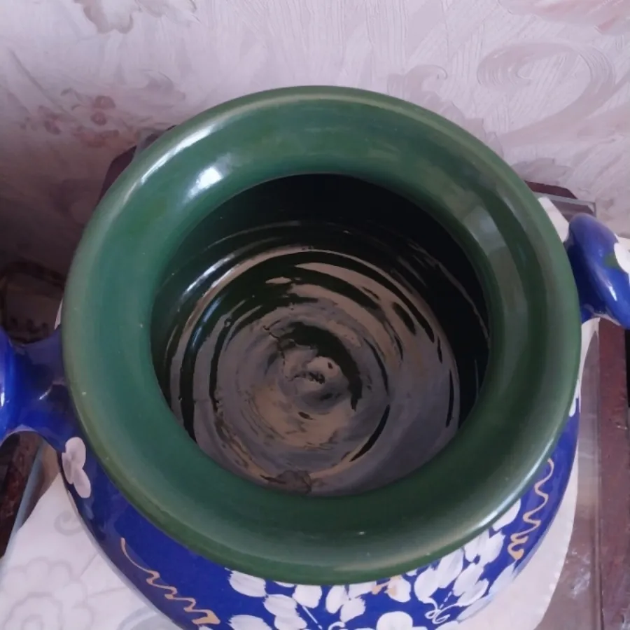 دیزی سفالی لعابدار