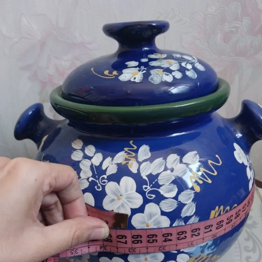 دیزی سفالی لعابدار