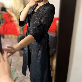مانتو بلند مشکی