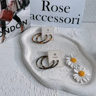 گوشواره حلقه ای پلنگی
