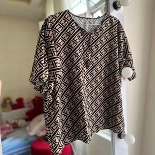 تیشرت نخی فندی