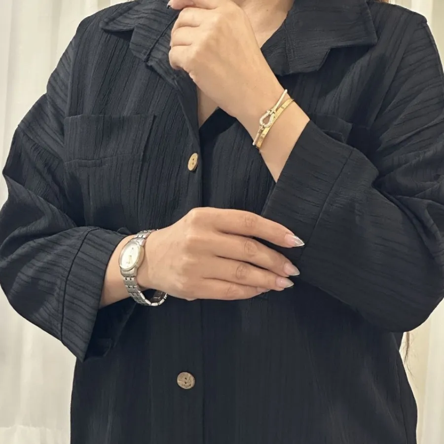 شومیز مشکی مدل دار