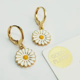گوشواره قفلی آبکاری طلا