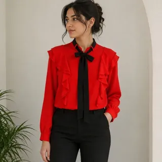 شومیز رنگ شاد