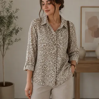 شومیز طرح پلنگی