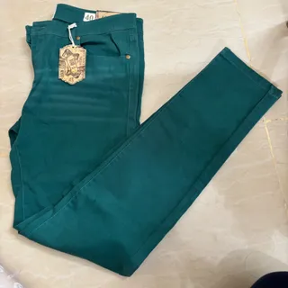 شلوار جین سبز