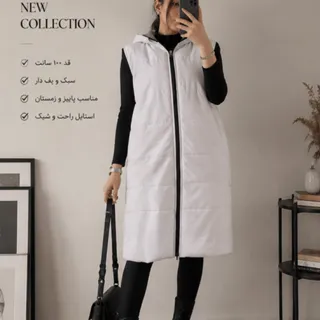 پافر سفید بلند کلاهدار