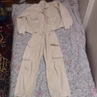ست کت جین و شلوارک کارگو